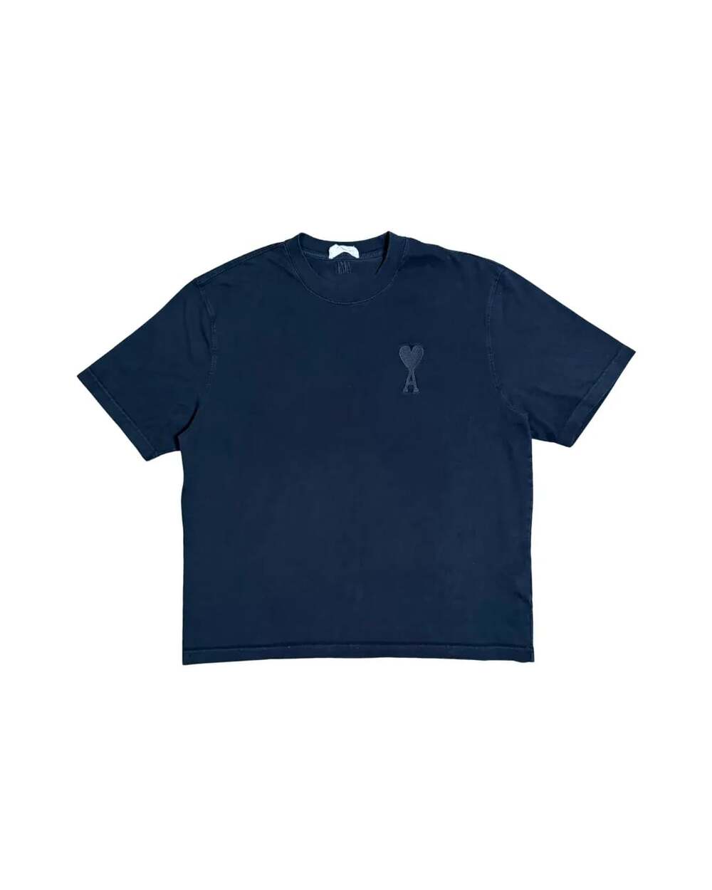 Ami Paris Embroidered Heart Logo Tee